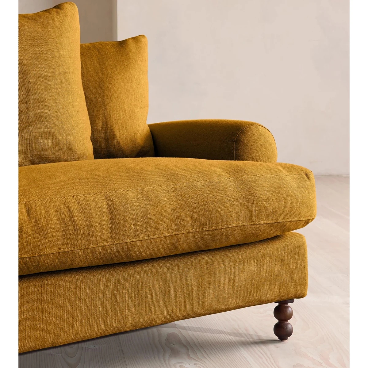 Audrey Loveseat, Linen, Turmeric, UK – image 6