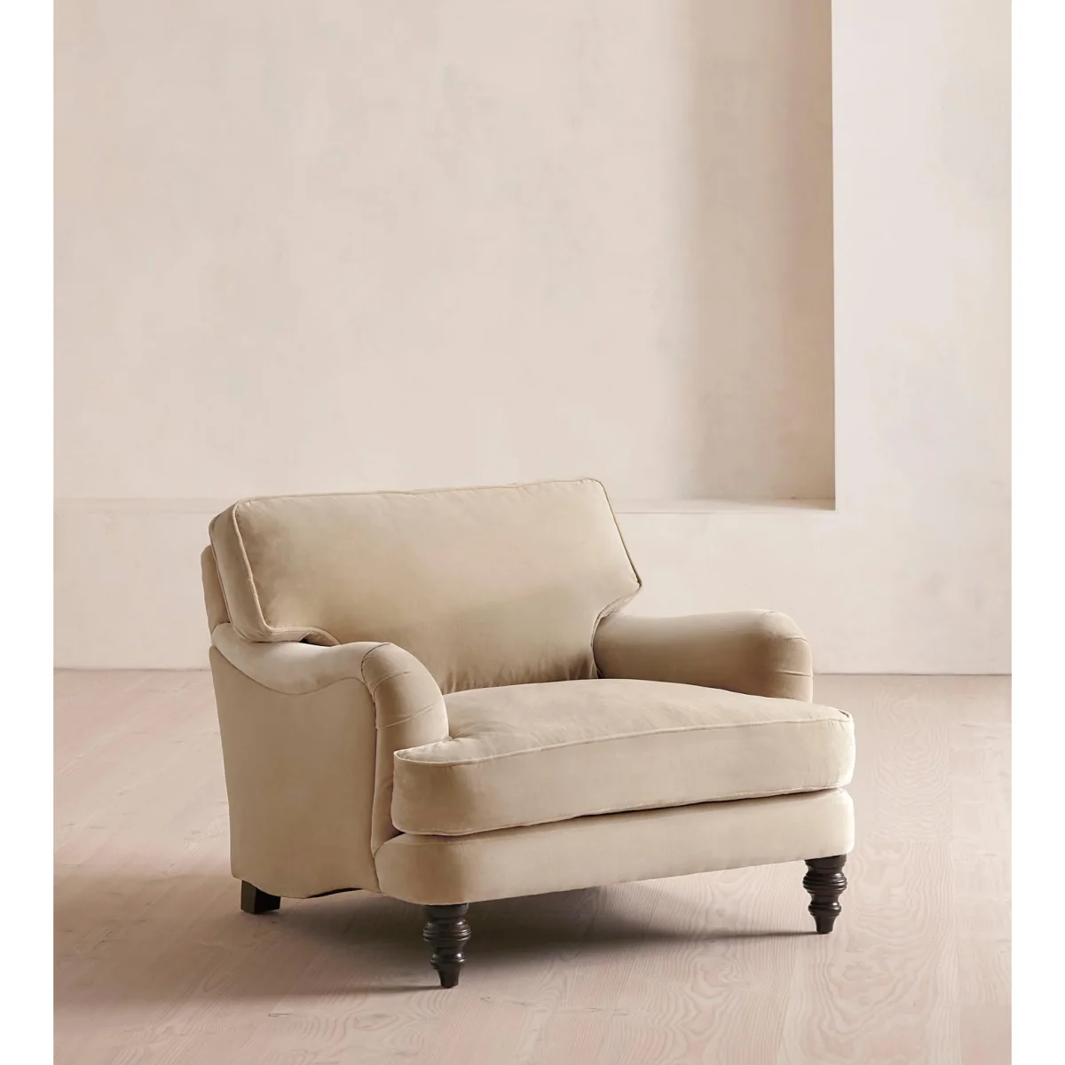 Arundel Loveseat, Velvet, Oyster – image 2