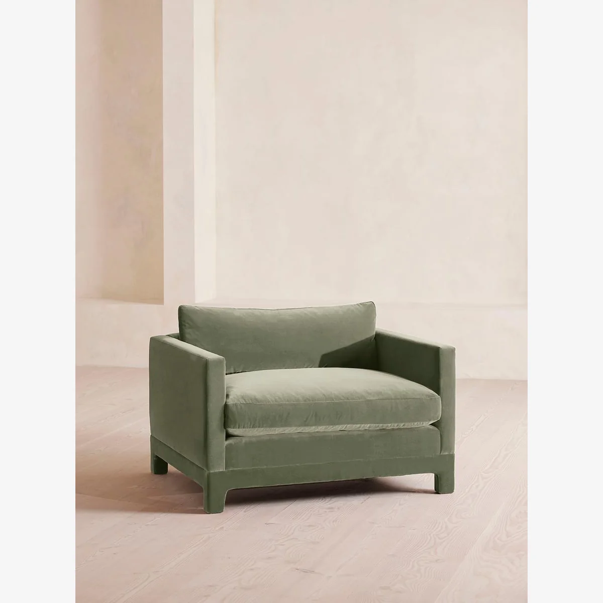 Ashford Loveseat, Velvet, Seafoam, UK – image 1