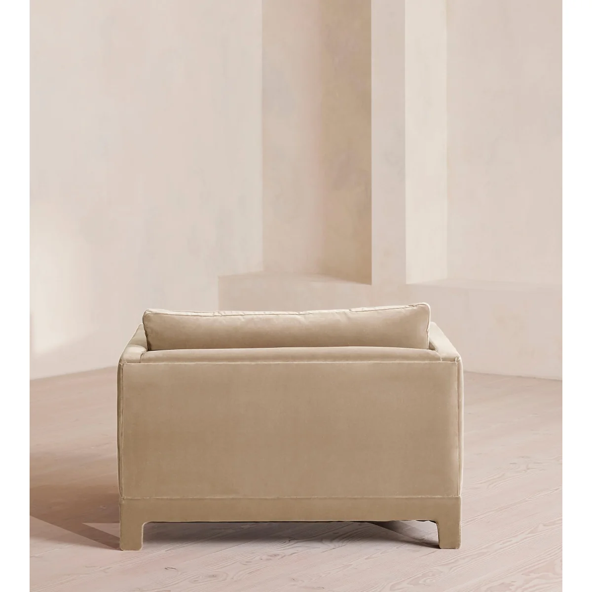 Ashford Loveseat Sofa, Velvet, Oyster, UK – image 5