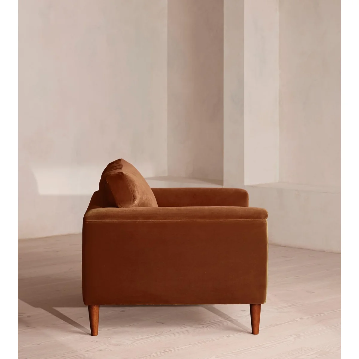 Reya Loveseat, Velvet, Cinnamon, UK – image 4