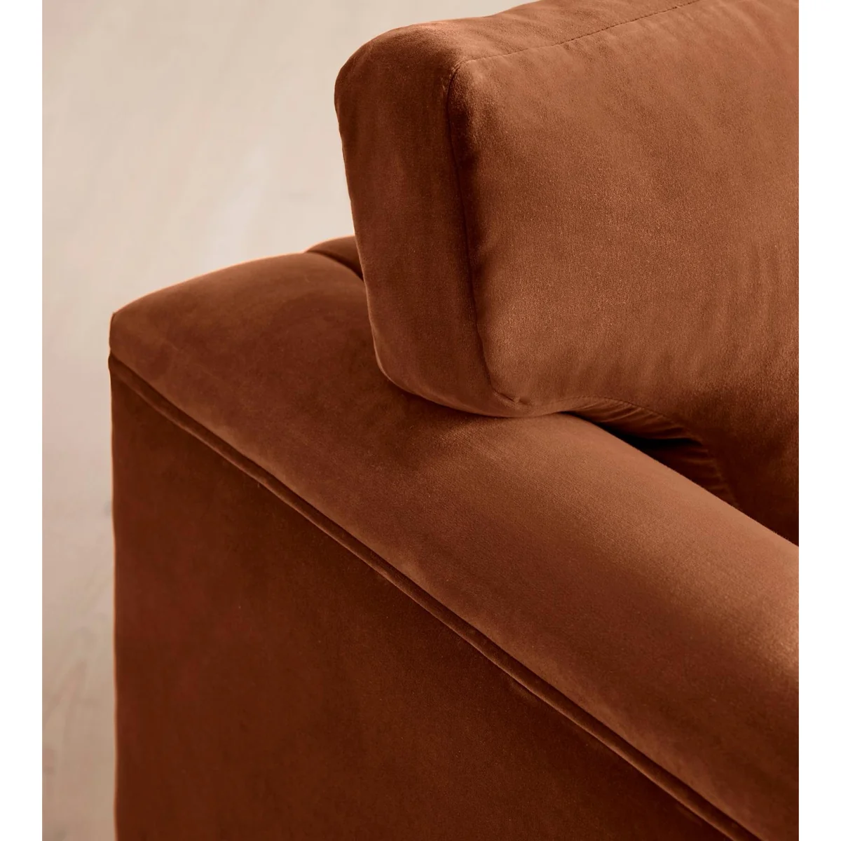 Reya Loveseat, Velvet, Cinnamon, UK – image 6