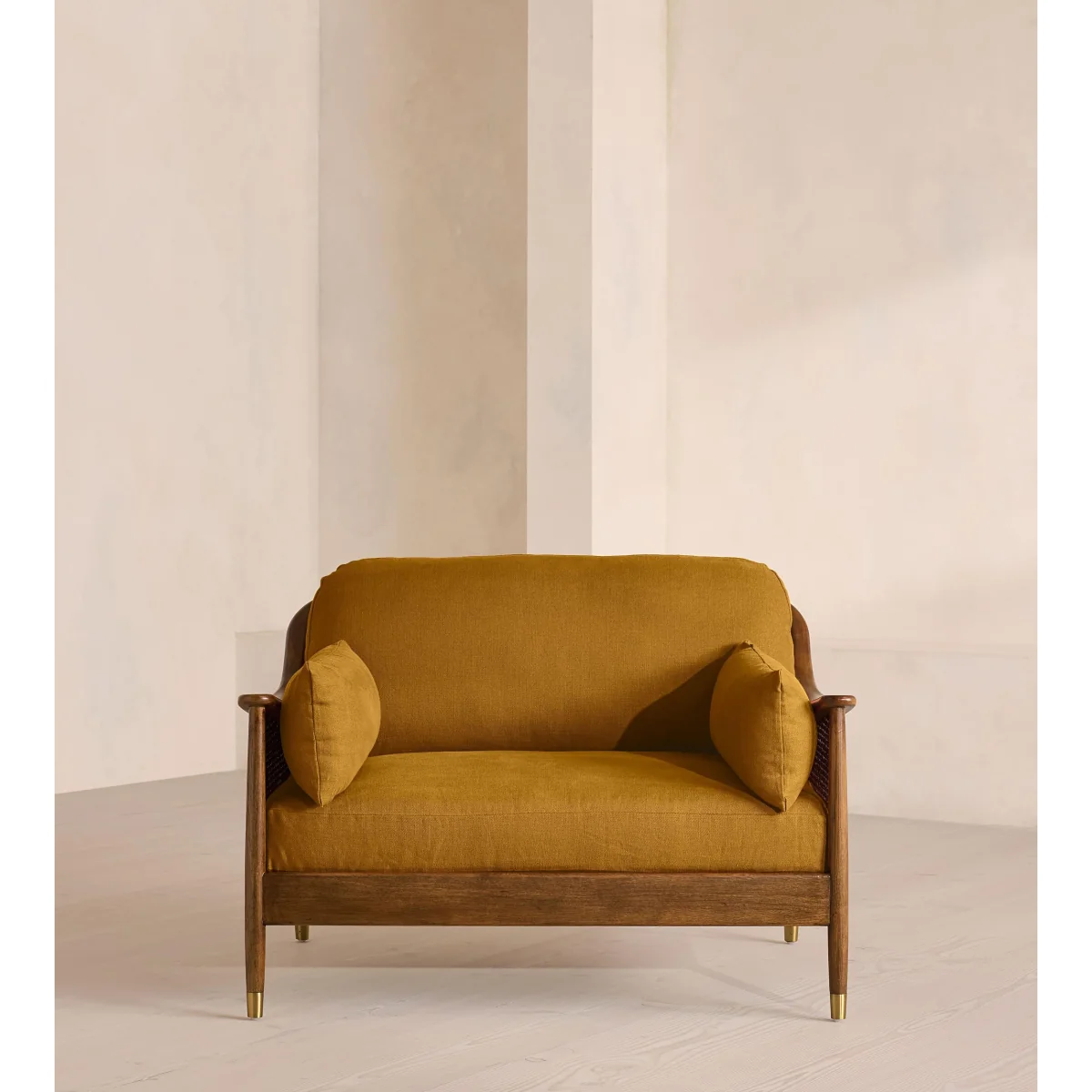 Atlanta Loveseat, Linen, Turmeric, UK – image 3