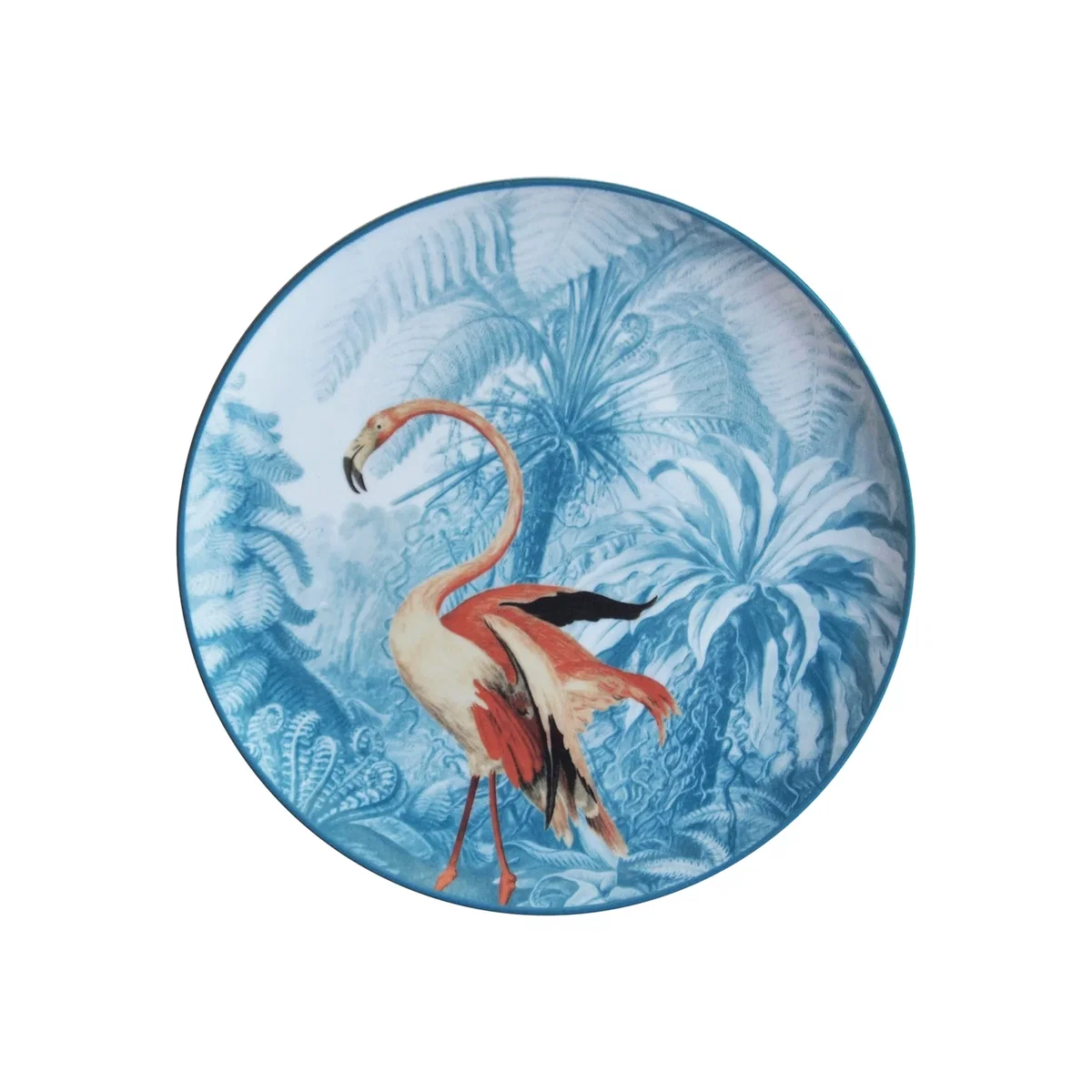LesOttomans La Menagerie Porcelain Plate - Flamingo