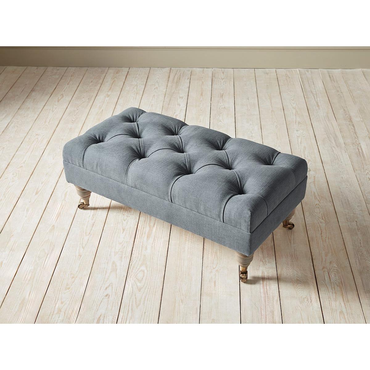 Bodo Small Ottoman – Ocean Opulent Cotton Velvet – image 6