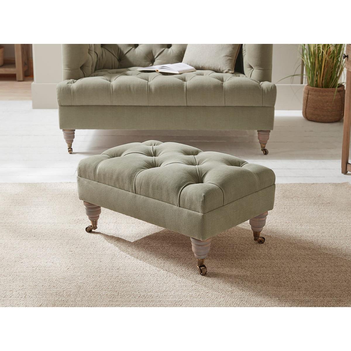 Bodo Small Ottoman – Ocean Opulent Cotton Velvet – image 7