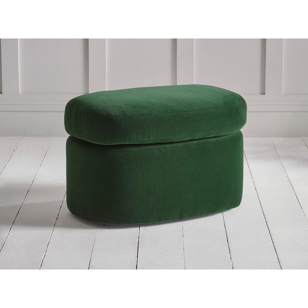 Lulea Ottoman – Pewter Cotton Linen – image 4