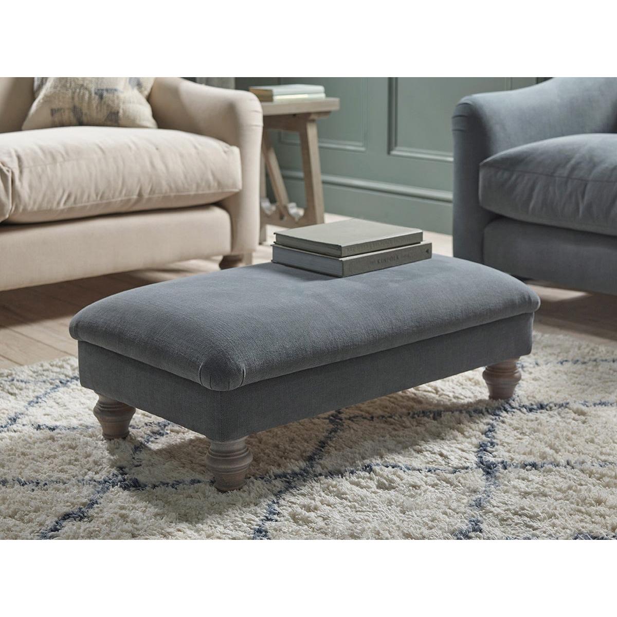 Assan Ottoman – Barley Cotton Stripe – image 2