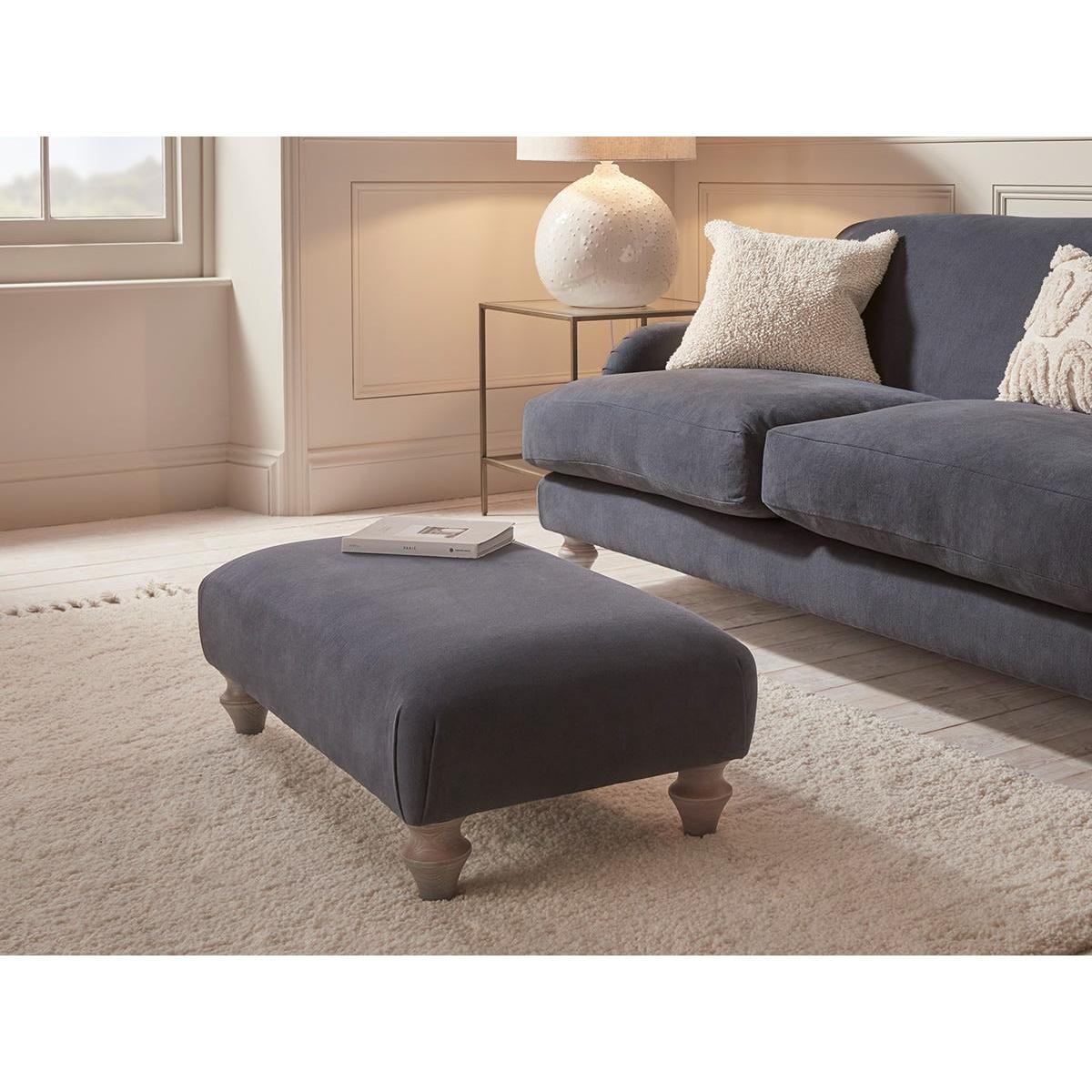 Reine Ottoman – Navy Opulent Cotton Velvet – image 2