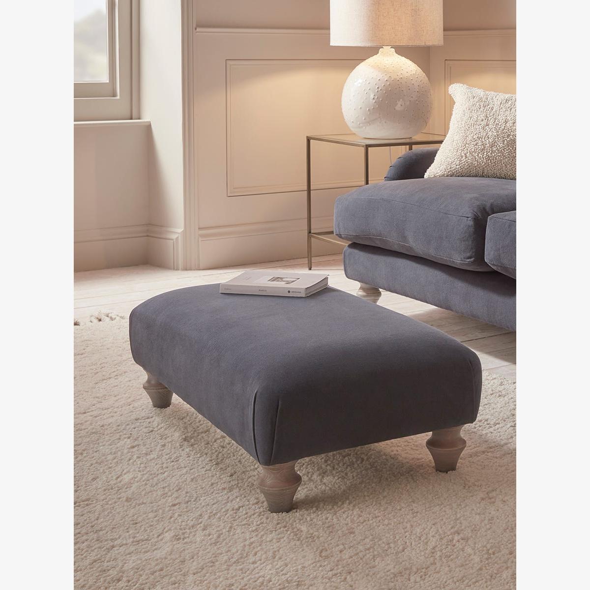 Reine Ottoman – Navy Opulent Cotton Velvet – image 1