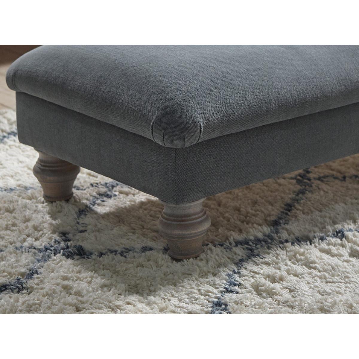 Assan Ottoman – Cardamom Opulent Cotton Velvet – image 3