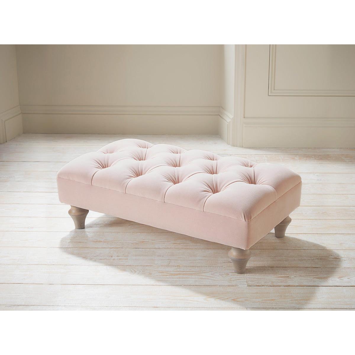 Bern Ottoman – Pale Stone Opulent Cotton Velvet – image 6