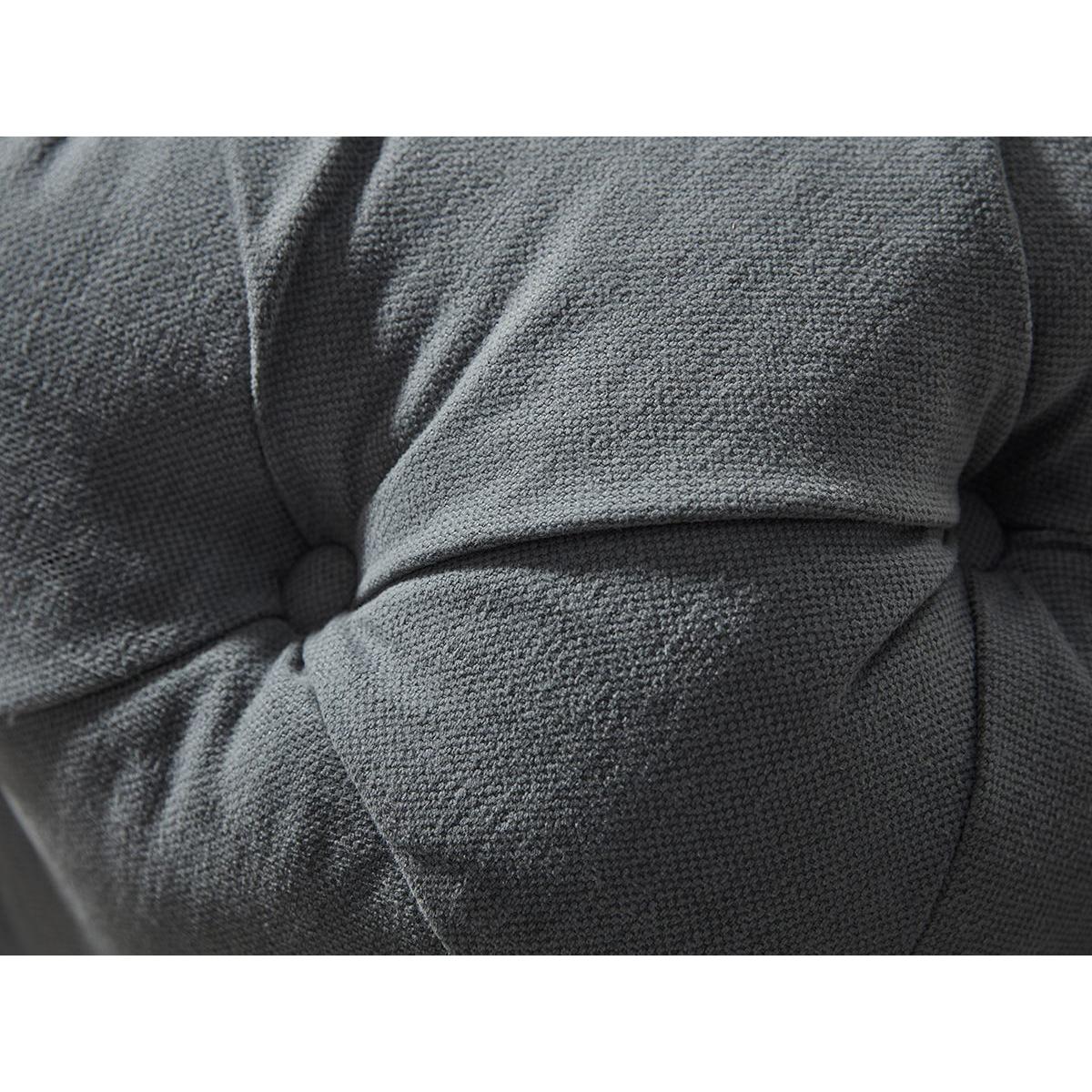 Sarnia Ottoman – Soft Grey Opulent Cotton Velvet – image 5