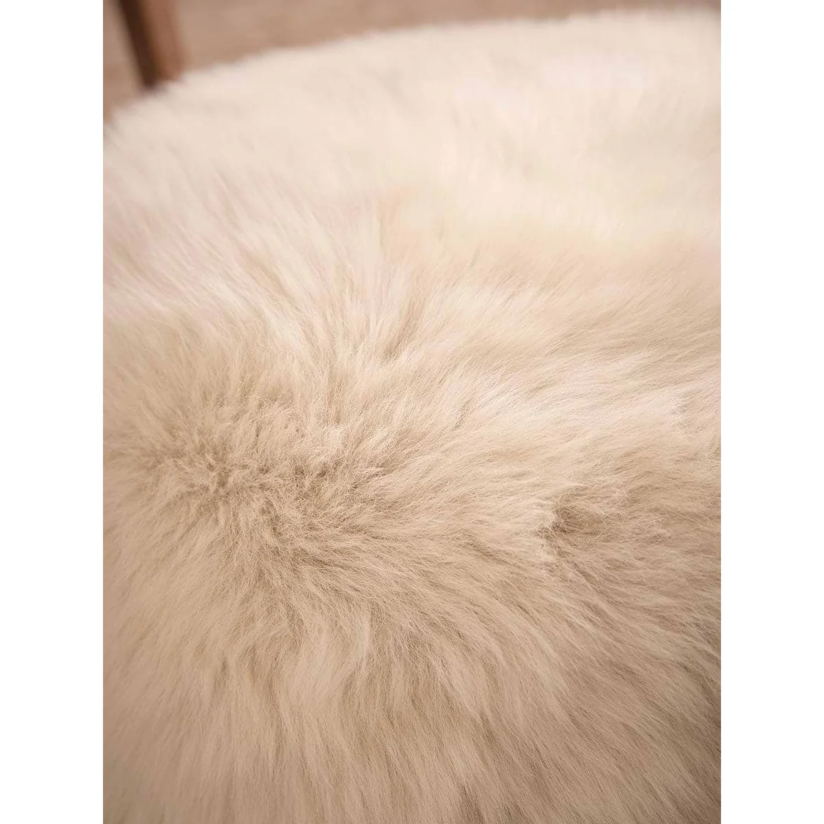 Sumptuous Sheepskin Perch Footstool - Natural – image 2