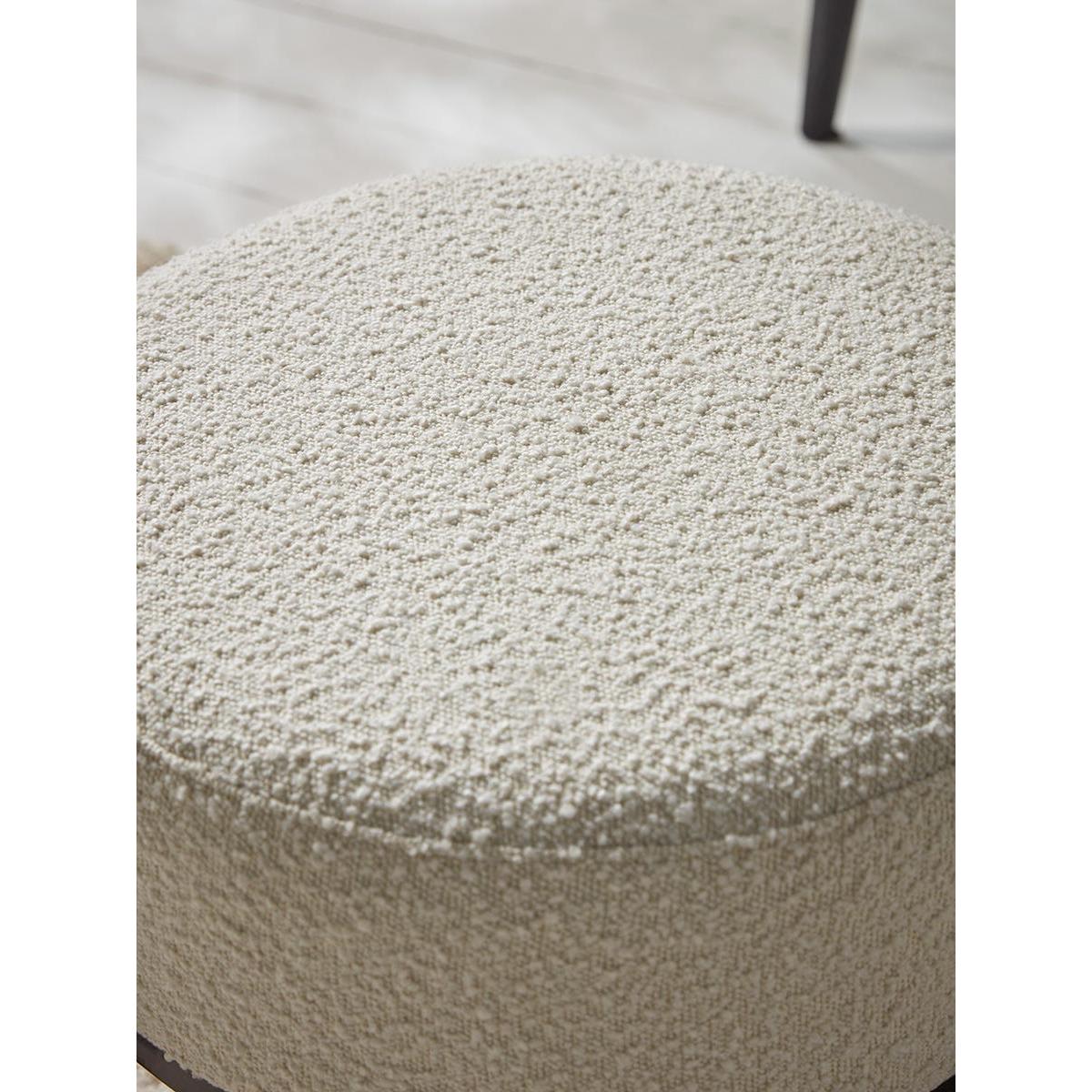 Round Boucle Footstool - Small – image 2