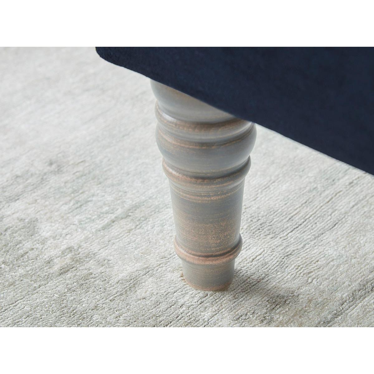 Kemi Ottoman – Soft Grey Opulent Cotton Velvet – image 4