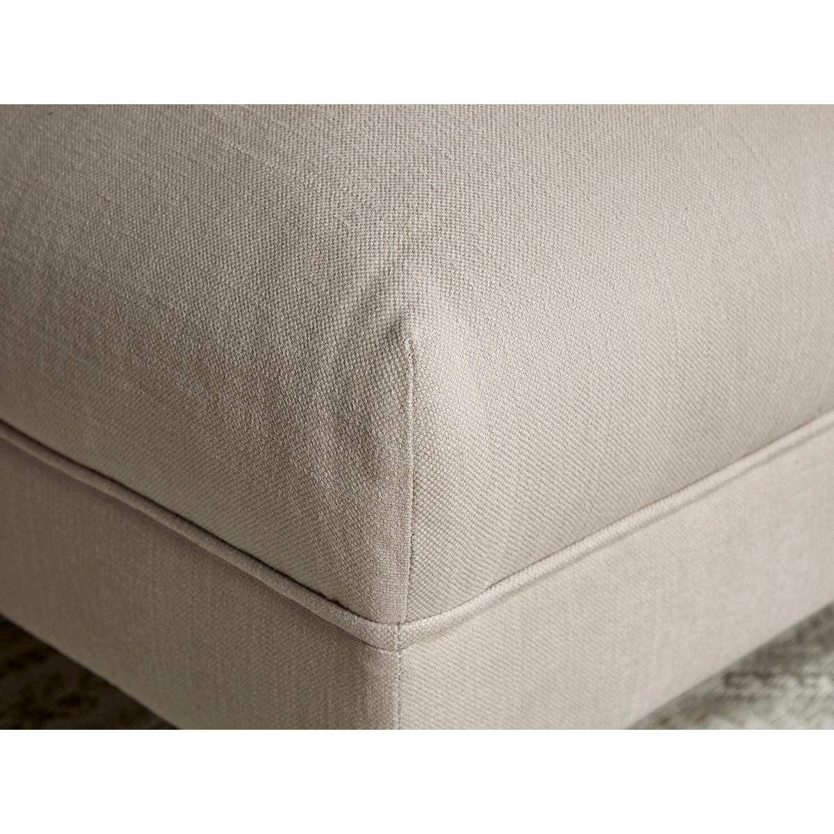 Square Coffee Table Ottoman – Navy Opulent Cotton Velvet – image 6