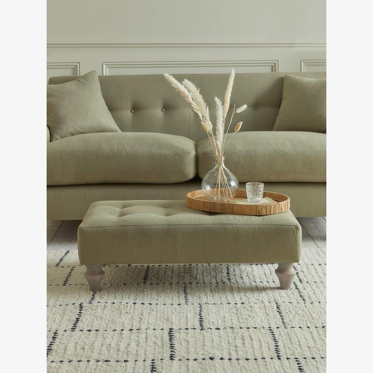 Visby Ottoman – Soft Grey Opulent Cotton Velvet – image 1