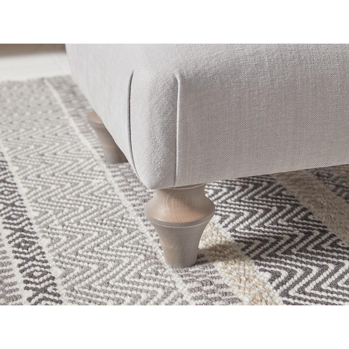 Kiruna Ottoman – Barley Cotton Stripe – image 3