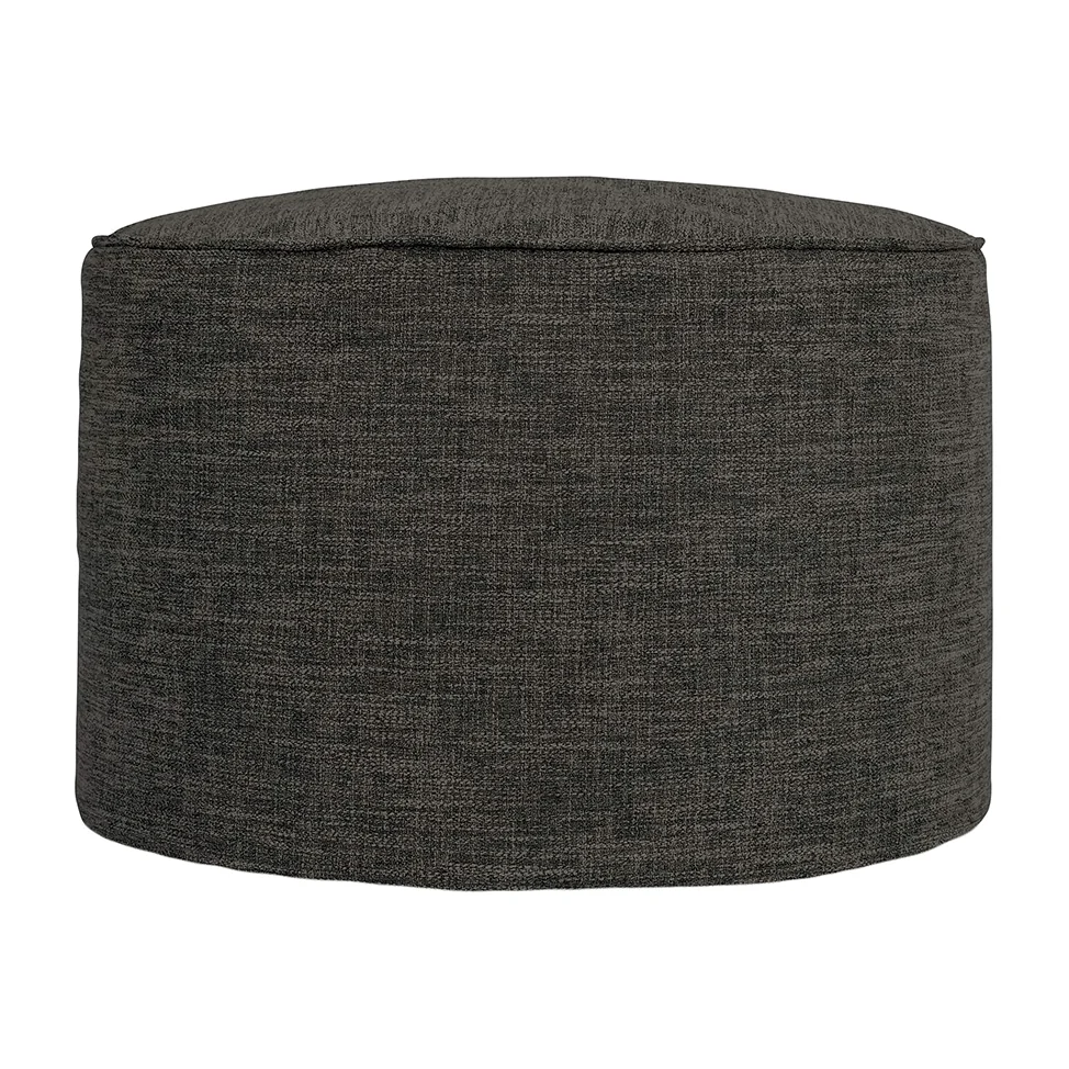 Icon Alma Woven Pouffe - Grey – image 1