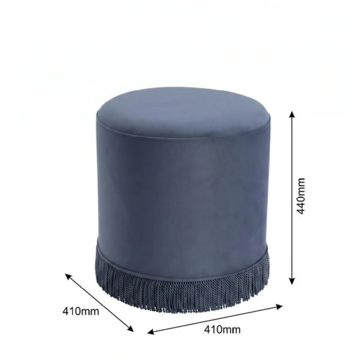 Santos Small Tassle Pouffe – image 4