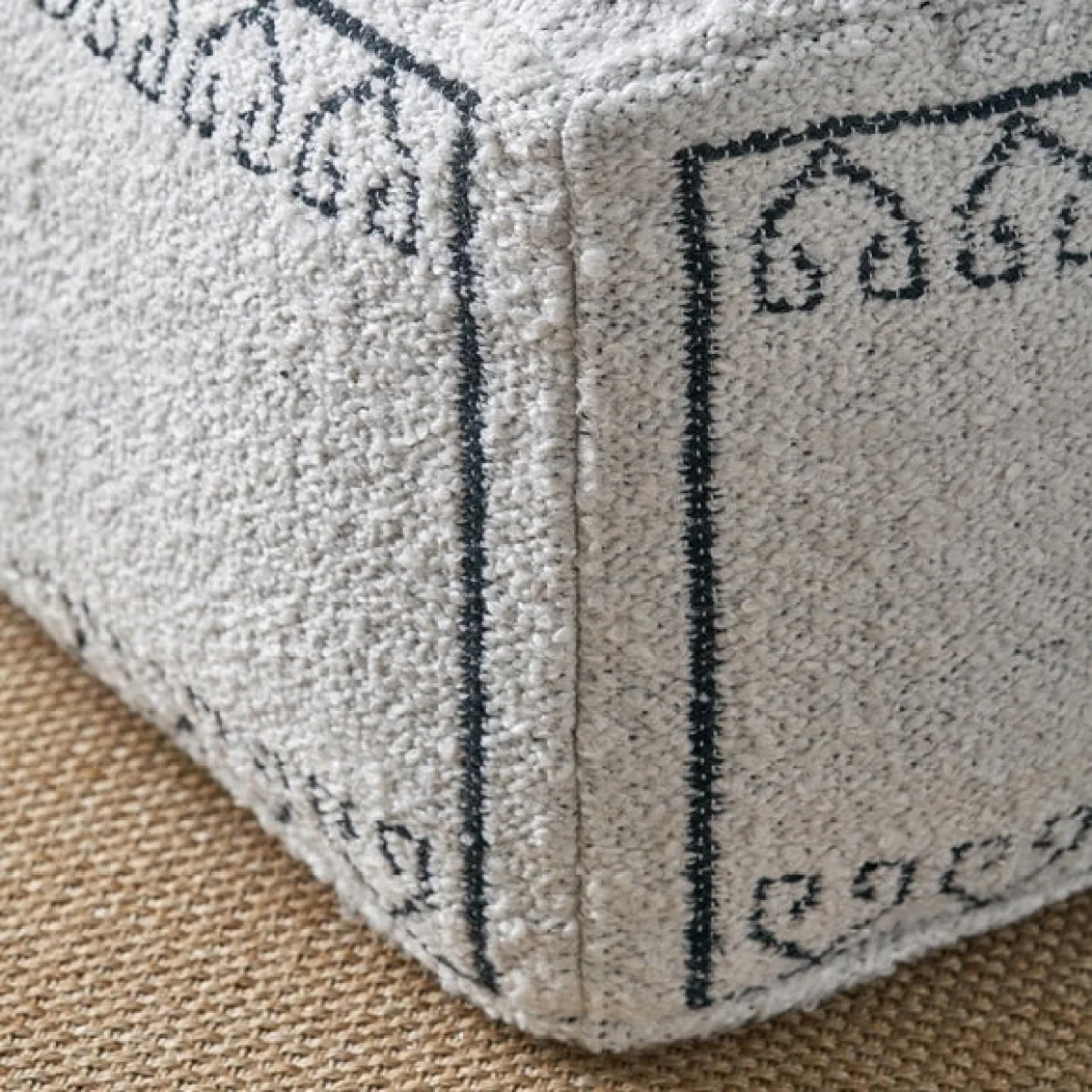 Pacific Lifestyle Greek Key Outdoor Pouffe – image 2