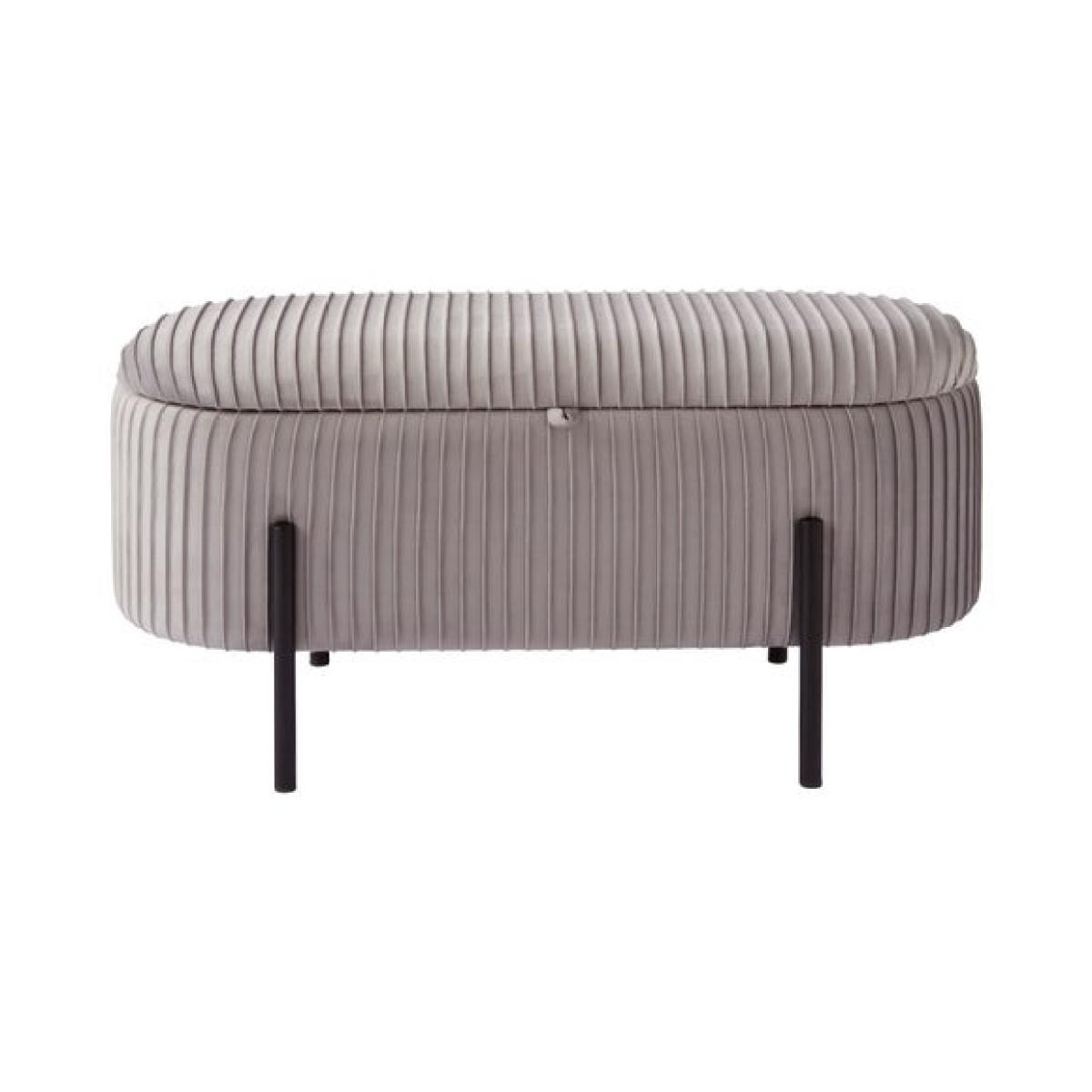Cairo Velvet Storage Ottoman – image 4