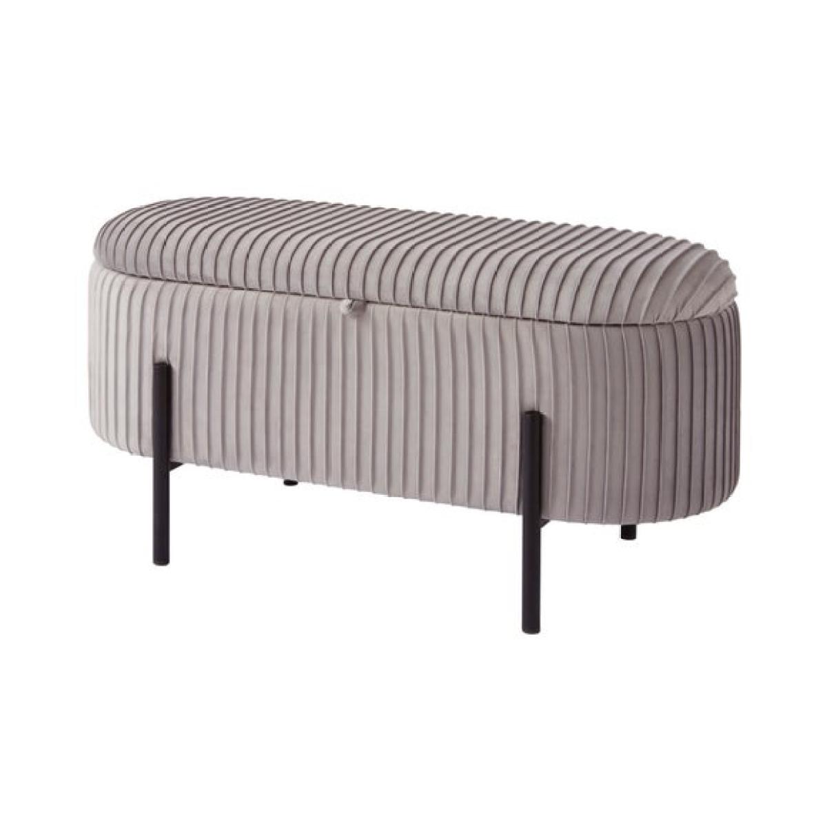 Cairo Velvet Storage Ottoman – image 5