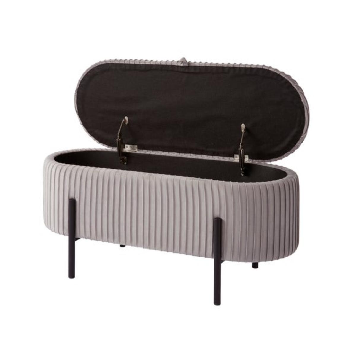 Cairo Velvet Storage Ottoman – image 6