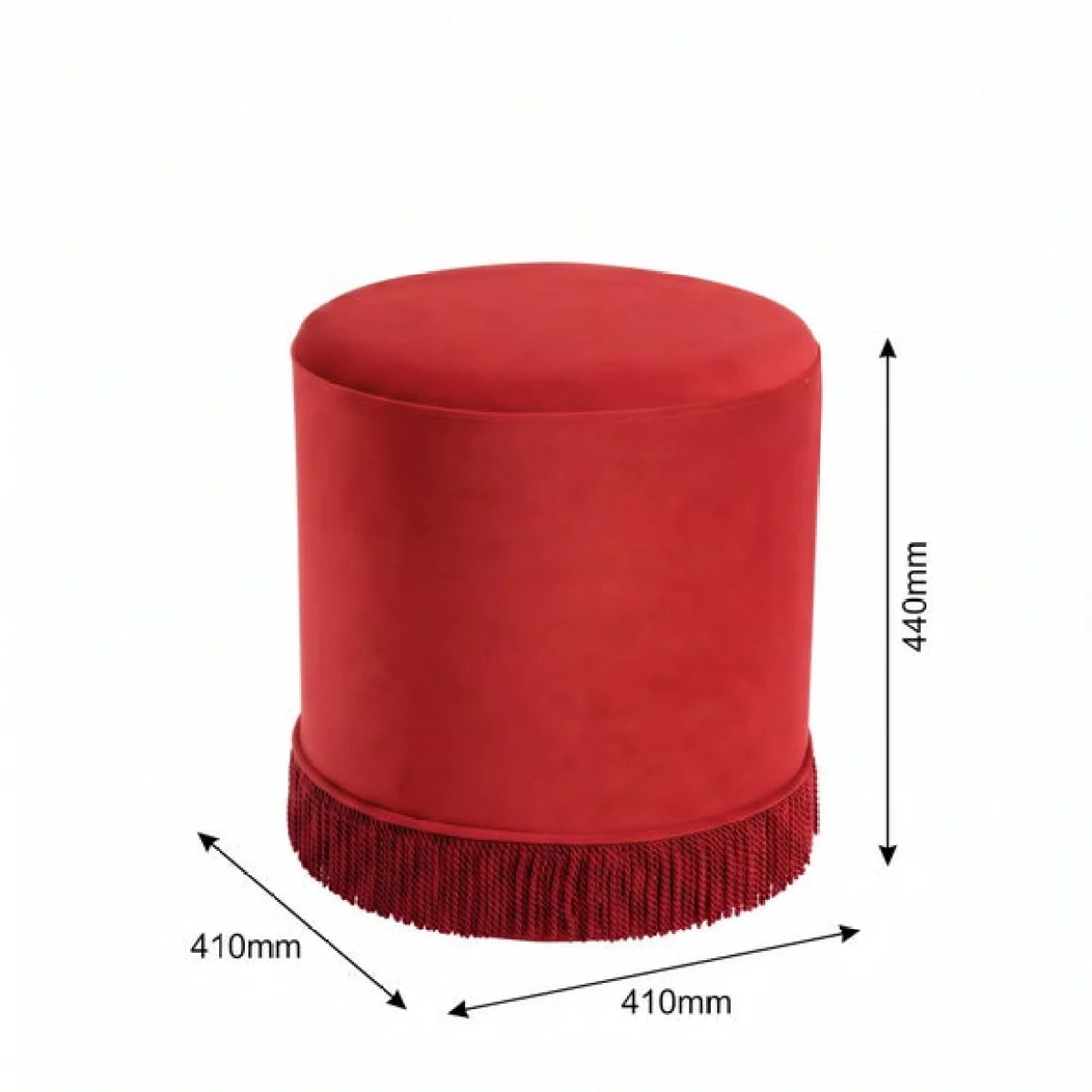 Santos Small Tassle Pouffe – image 3