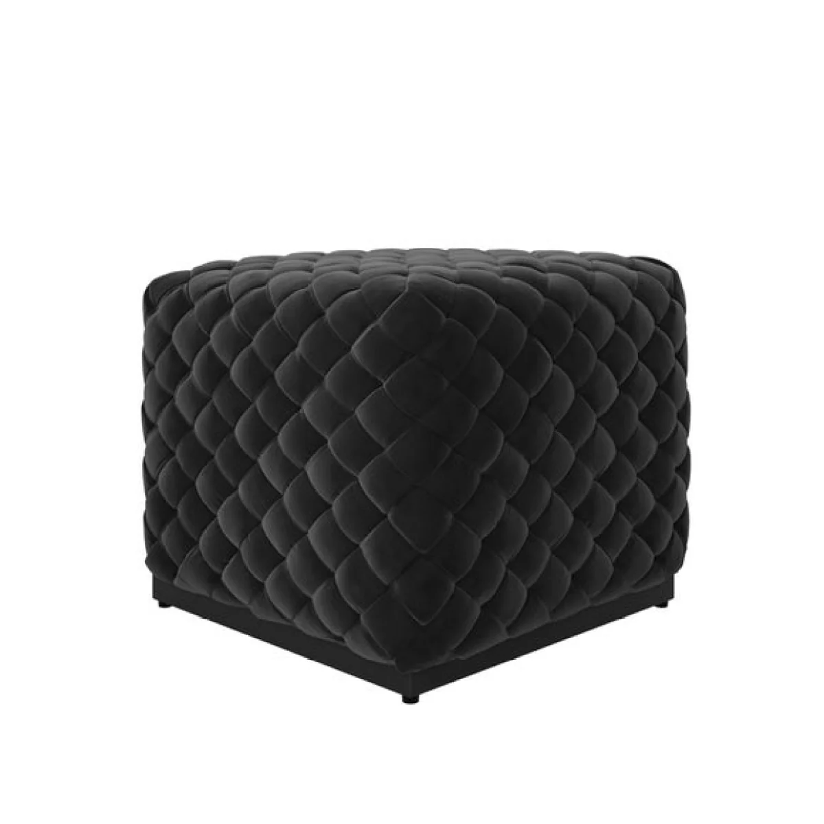 Colline Small Velvet Pouffe – image 3
