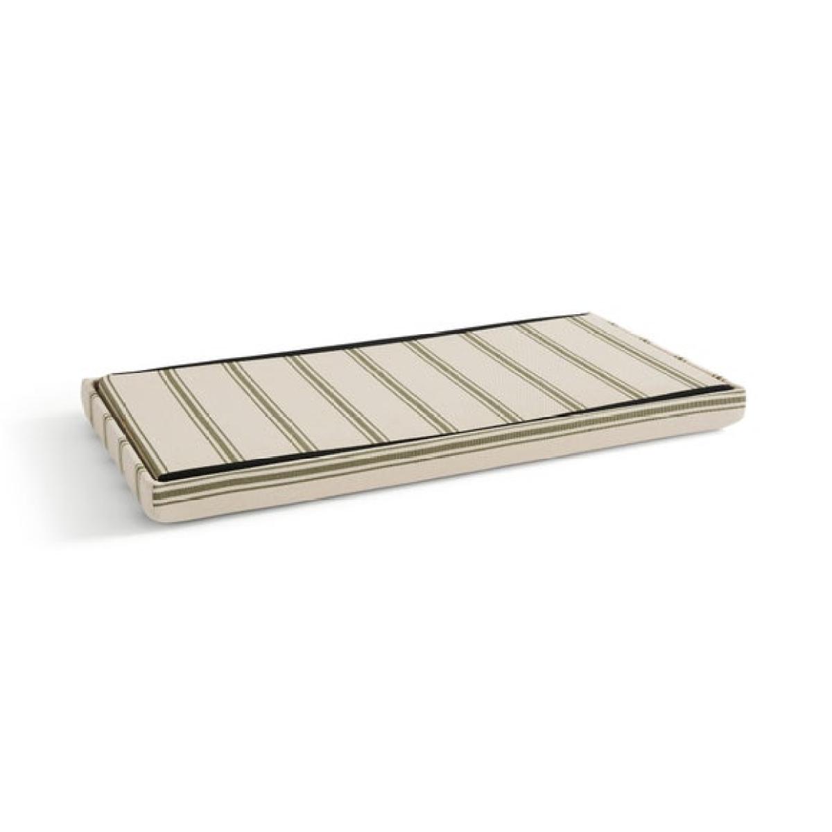 Faux Linen Folkstone Stripe Rectangle Ottoman – image 4