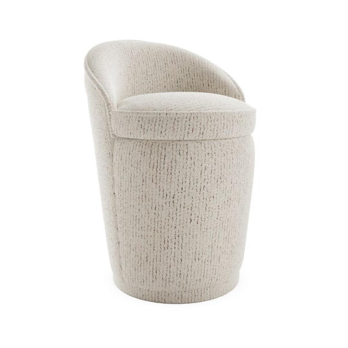 Estelle Fleck Boucle Swivel Storage Footstool – image 5