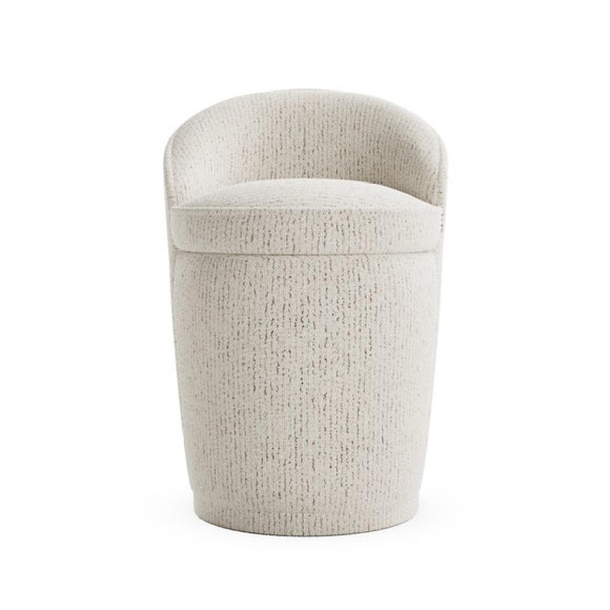 Estelle Fleck Boucle Swivel Storage Footstool – image 6