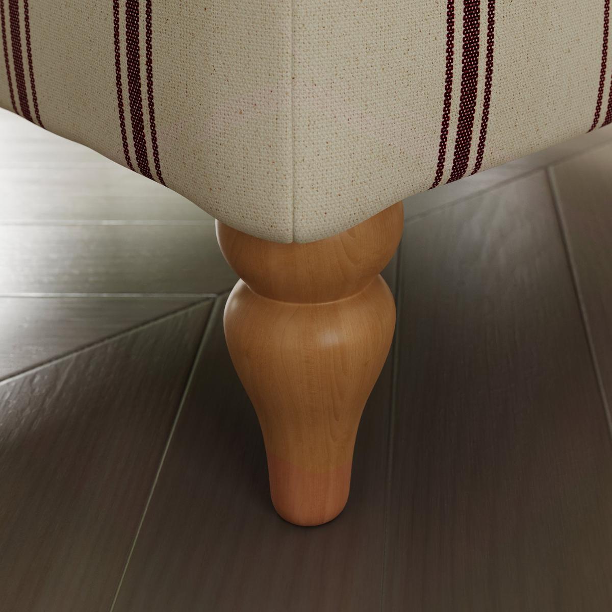 Oswald Stripe Storage Footstool Folkstone Stripe Mulberry – image 5