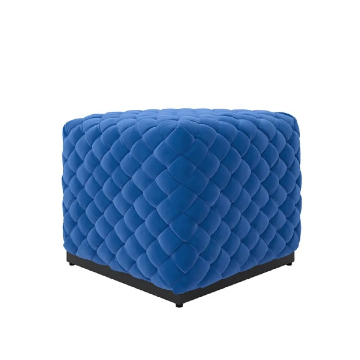 Colline Small Velvet Pouffe – image 3