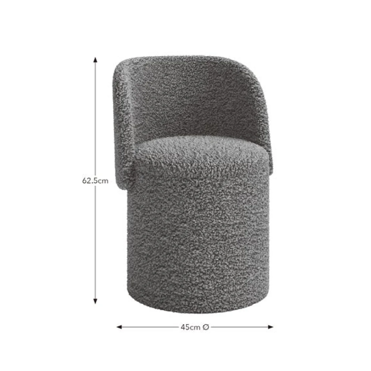 Sherpa Storage Footstool Chair – image 9