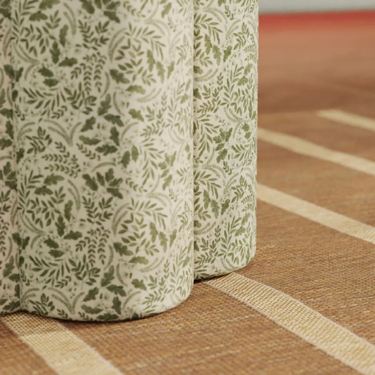 Flower Woodland Leaf Storage Footstool – image 6
