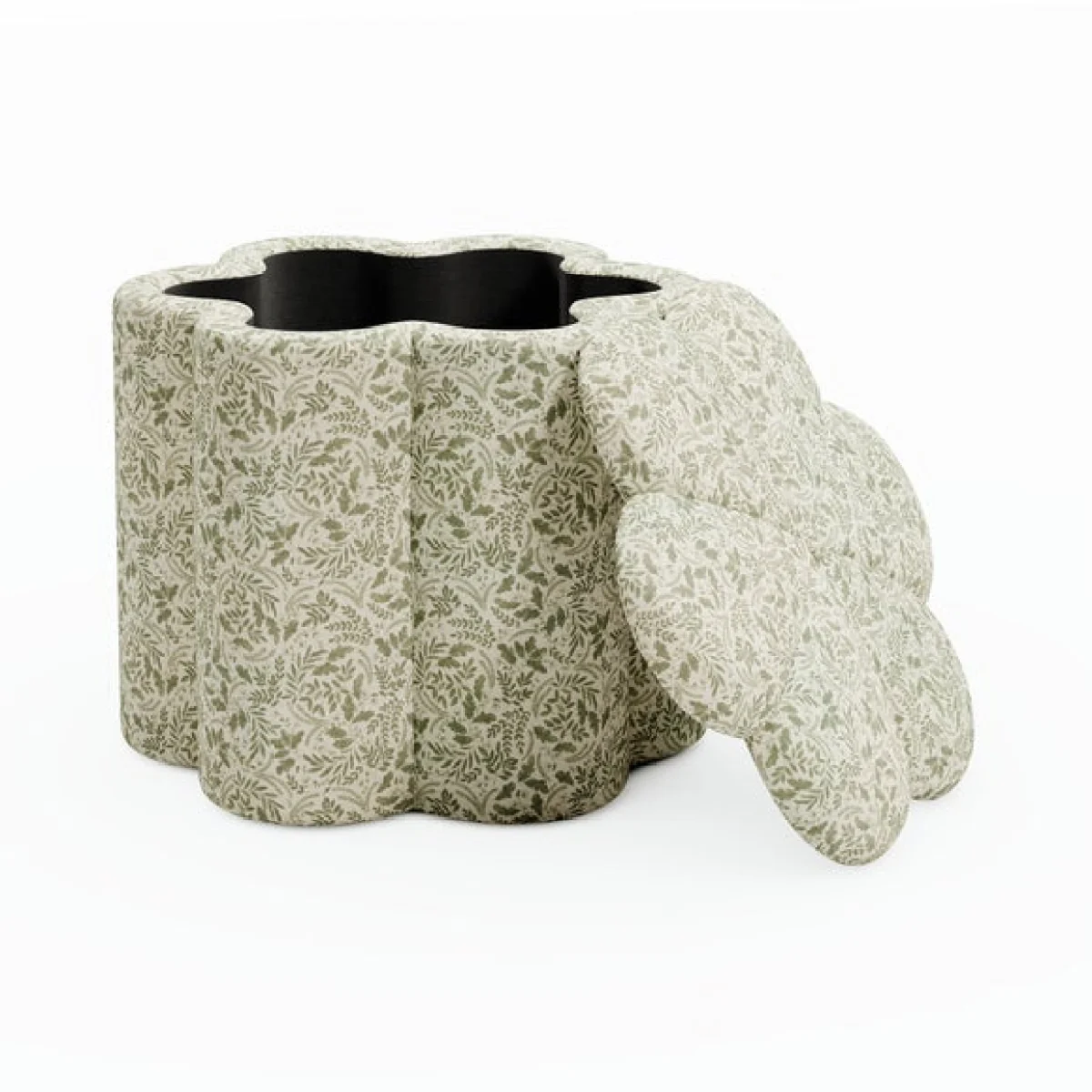 Flower Woodland Leaf Storage Footstool – image 8
