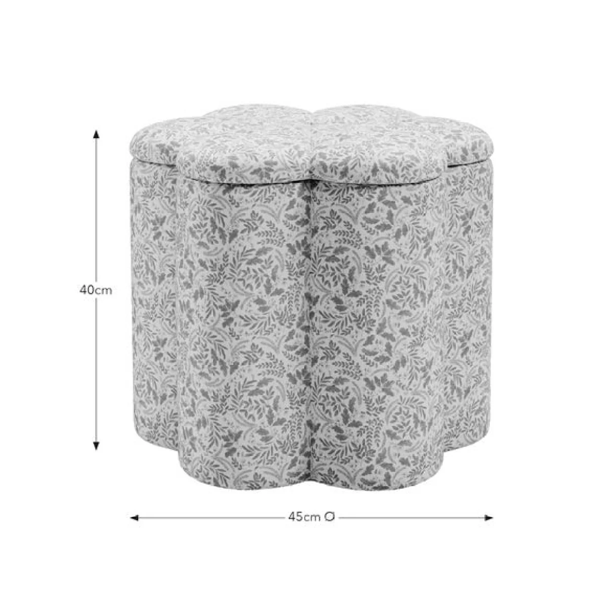 Flower Woodland Leaf Storage Footstool – image 9