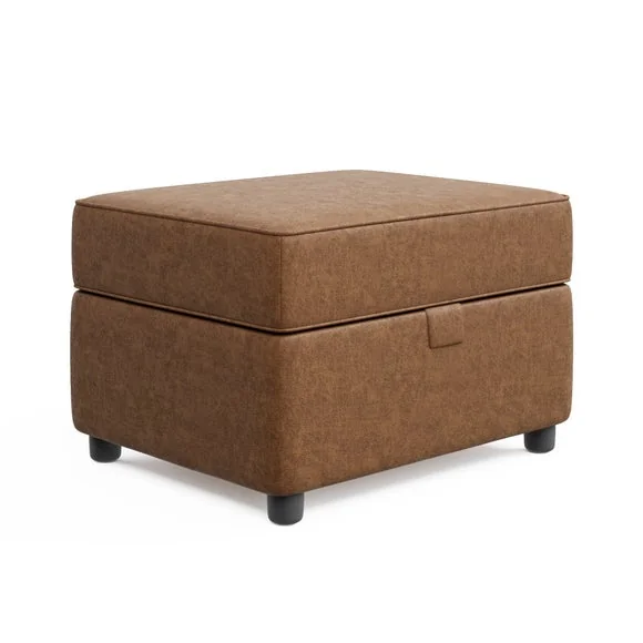 Baxter II Arizona Faux Leather Footstool – image 6