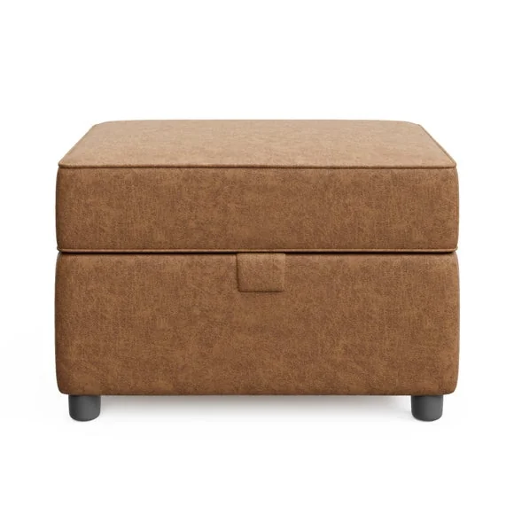 Baxter II Arizona Faux Leather Footstool – image 7