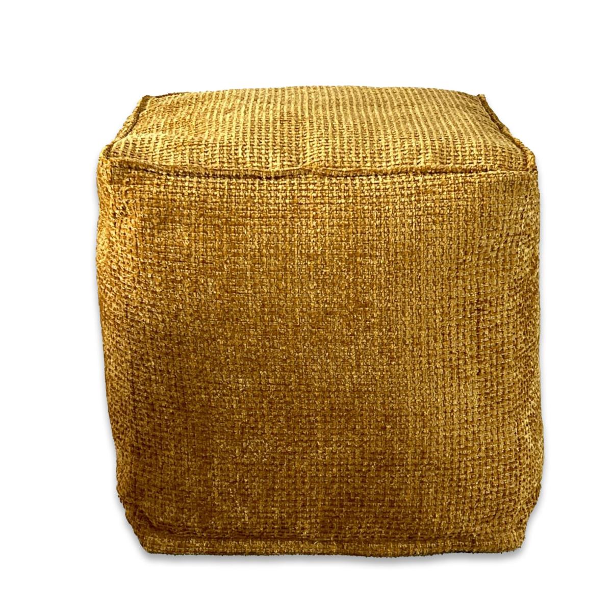 Daro Waffle Cube Pouffe Yellow – image 3