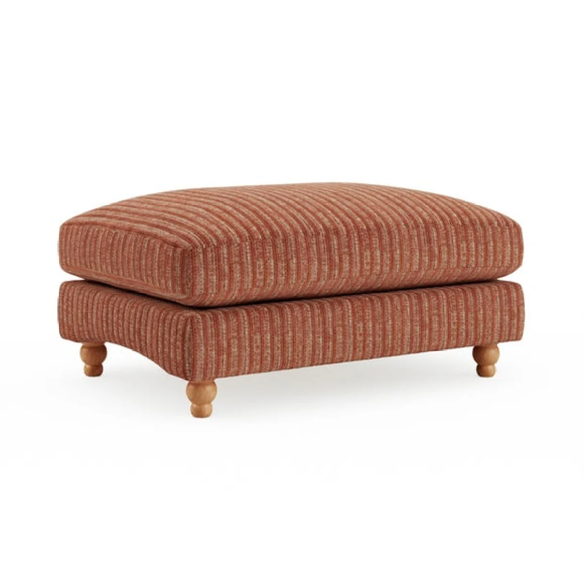 Martha Chunky Chenille Stripe Footstool – image 5