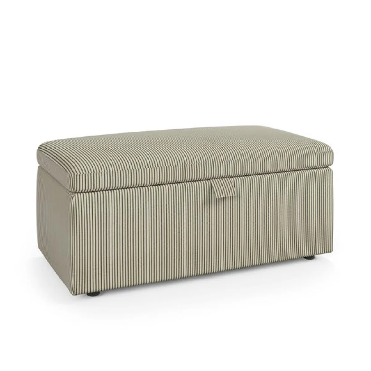 Box Chest Tiny Stripe Storage Footstool – image 7
