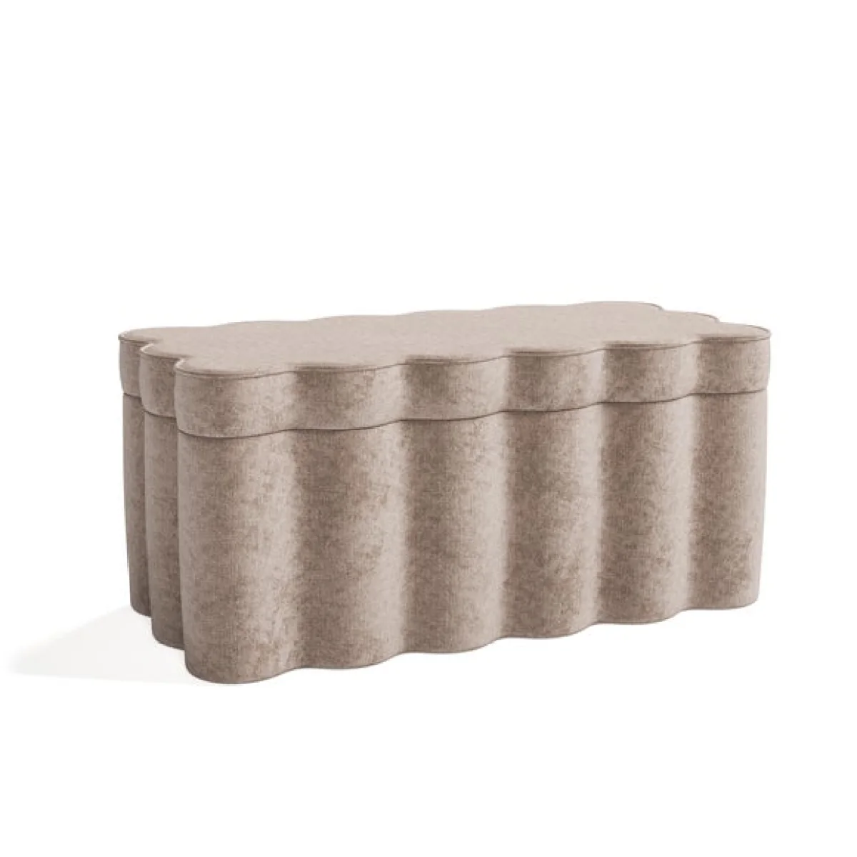 Wavie Luxe Chenille Storage Ottoman – image 7