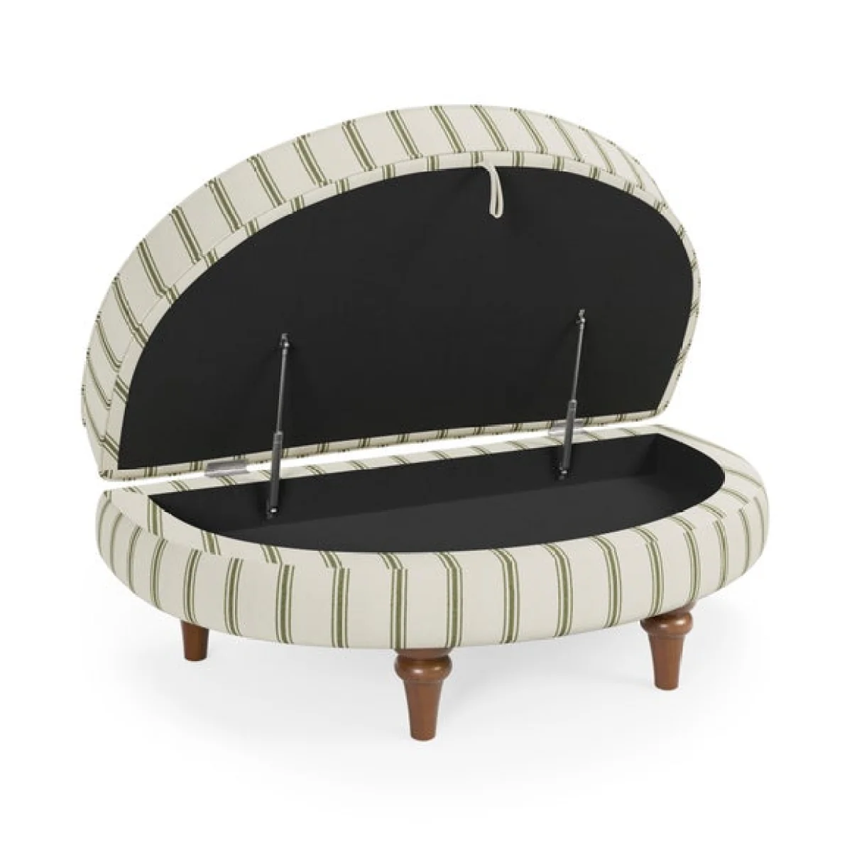 Beatrice II Folkstone Stripe Oval Snuggle Storage Footstool – image 8