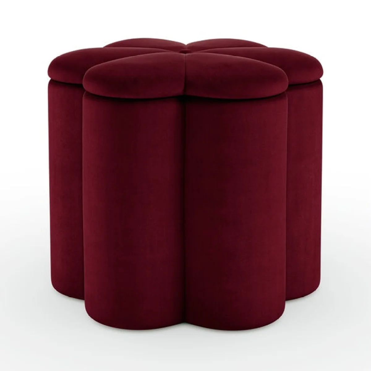 Flower Velvet Storage Footstool – image 7