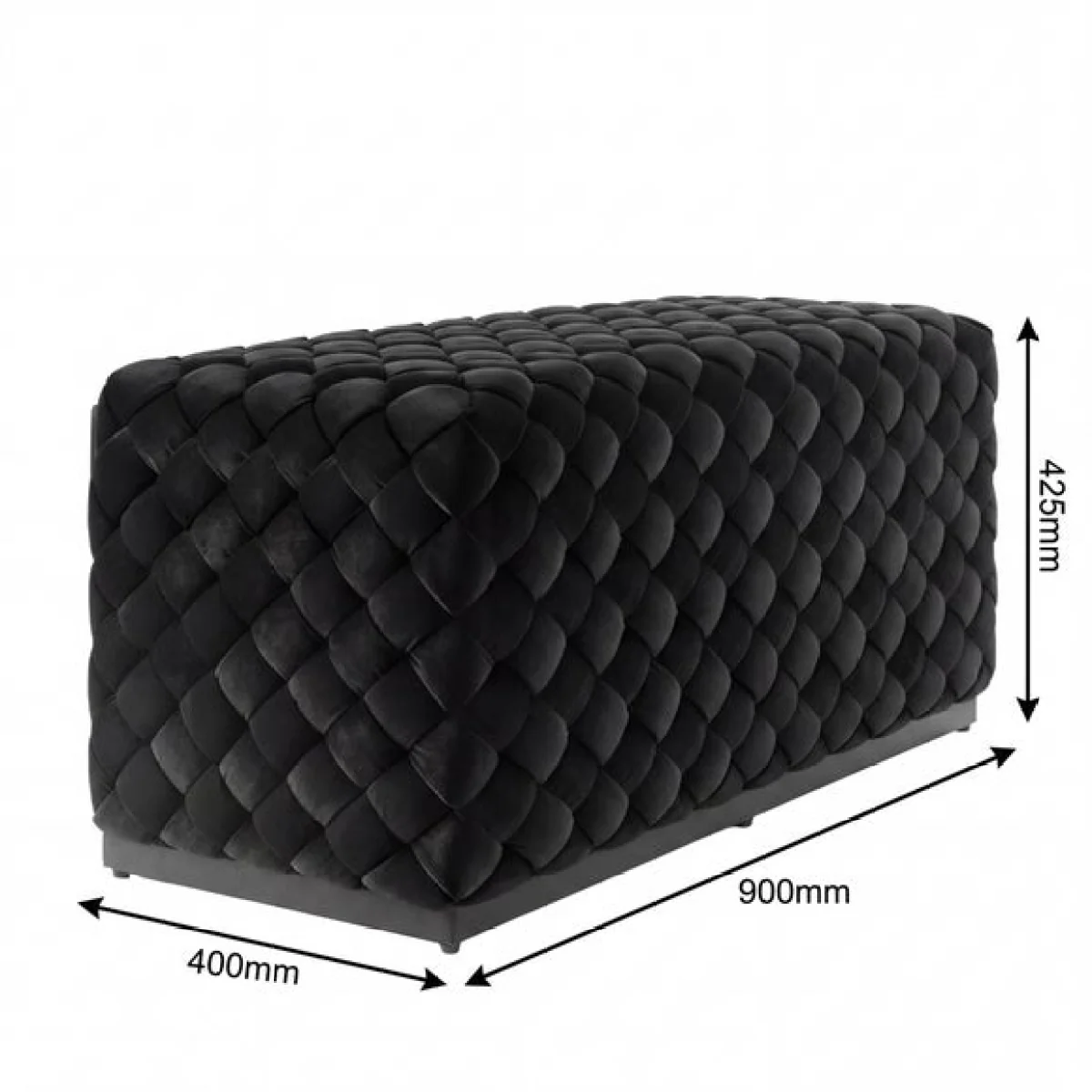 Colline Velvet Pouffe – image 6