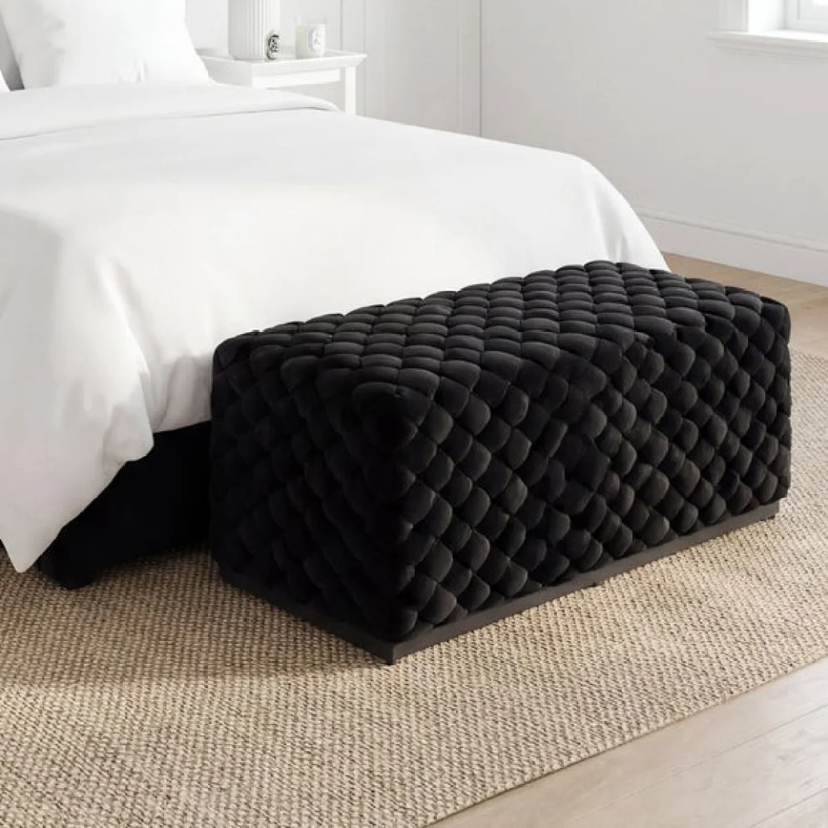 Colline Velvet Pouffe – image 1